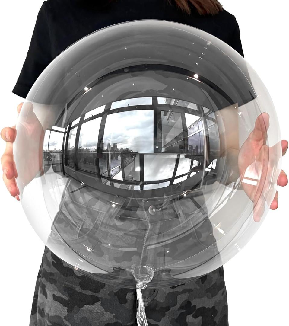 Bobo Balloons 24 Inch Clear Bubble Balloon for Stuffing, 25 Pcs Transparent Balloons for DIY Party Decor, Birthday, Wedding, Baby Shower, Grad, Anniversary, Indoor Outdoor Celebration