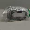 Rubbermaid Brilliance Glass Food Storage set of 4 containers 8 total pieces (4 containers + 4 lids) for Lunch Meal Prep and Leftovers Dishwasher and Oven Safe Clear/Grey