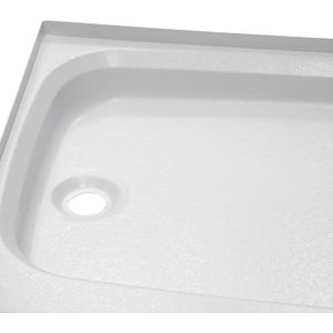 Lippert Replacement 24" x 32" White Shower Pan with Right Drain for RVs, Manufactured Homes, Travel Trailers, 5th Wheels, and Motorhomes - 210371