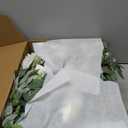 Ling's moment Backdrop Floral Garland 6.5FT Artificial Wedding Arch Flowers Sage Green Decor, White Ceremony Reception Hanging Eucalyptus Rose Arbor Arrangement Outdoor Party Swag Home Decorations