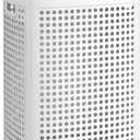SONGMICS Laundry Hamper with Wheels, Plastic Laundry Basket, 19.8 Gallons (75 L), Slim Storage Basket, for Bathroom, Bedroom, White and Gray URLH020WG01