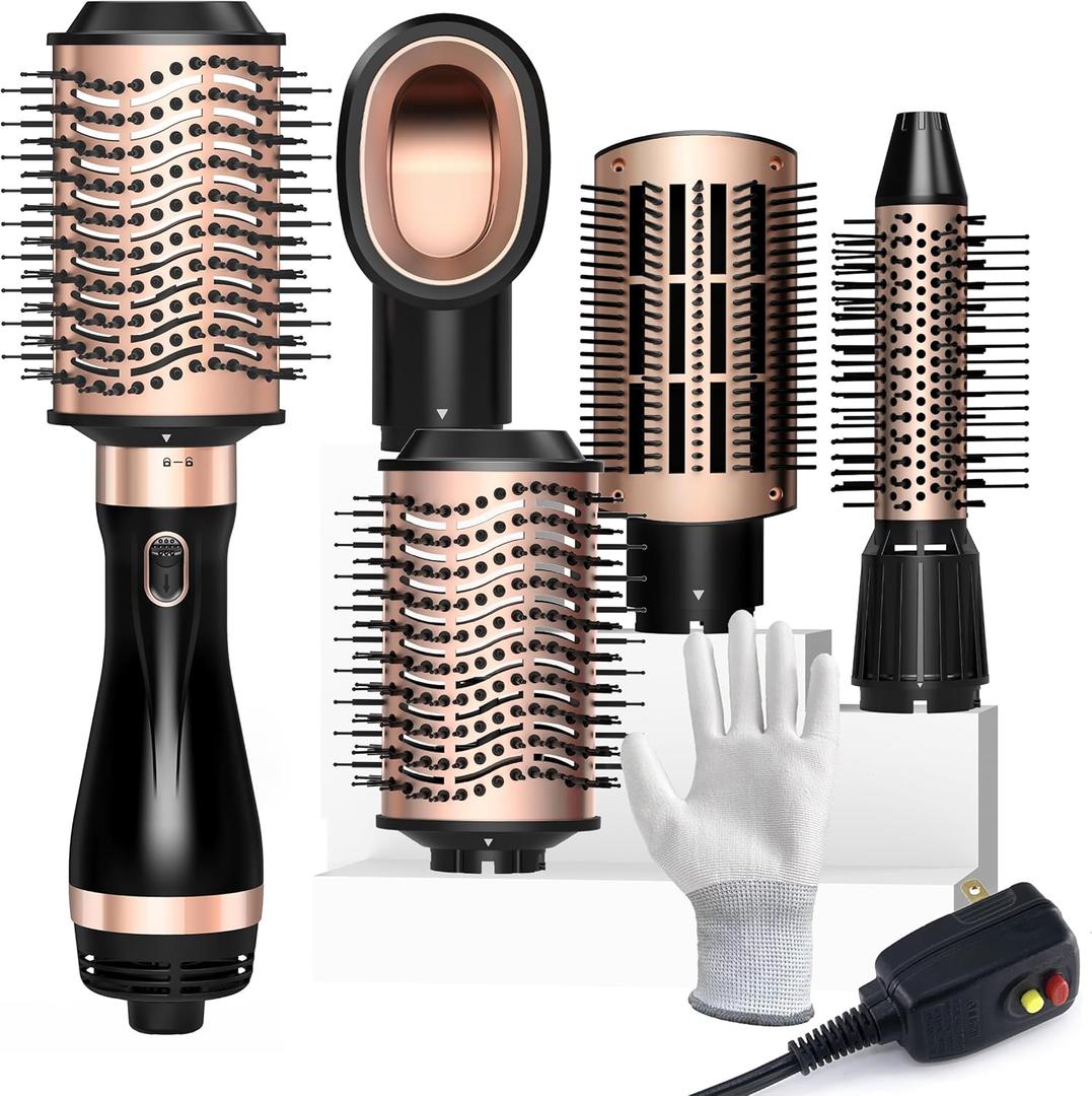 SKIMI Hair Dryer Brush, Hot Air Brush, Blow Dryer Brush Tool Set Straightener/Dryer/Curling Plastic