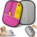 Reusable Pet Hair Remover Gloves – Electrostatic Lint & Fur Removal, Machine Washable Cleaning Gloves for Furniture, Clothes & Car (Pink)