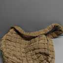 Quilted Puffer Tote Bag Purse Puffy Crossbody Shoulder Bag,Lightweight Nylon Hobo Bag Puffer Carryall Bag for Women Girl Khaki