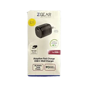 ZGear 20W TYPE C USB WALL CHARGER