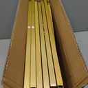 Gawicpy U-Shaped Metal Arched Flower Rack Perfect for Wedding Decorations and Celebrations 7.2 x 4.2 FT Wedding Arch Frame for Birthdays, Parties, and More (Gold)