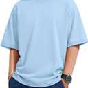 Oakgarden Kids Shirts Boys Girls Oversized T-Shirts Short Sleeve Summer Tops Crew Neck Loose Fit Basic Solid Tees 5-14 Years