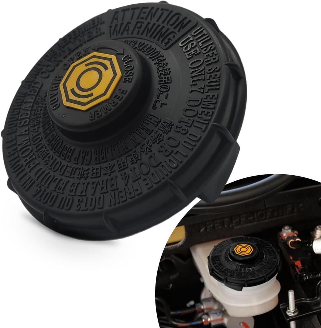 Brake Fluid Cap, Brake Fluid Reservoir Cap, Master Cylinder Tank Fluid Reservoir Cover Compatible with Honda Accord Fit EV Hybrid, Replaces OEM# 46662-SLE-J01, 46662-SDC-A02, 46662-S8A-003