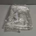 3 x 6 FT Clear Tarps Heavy Duty PVC Vinyl 14 Mil Thick Tarpaulin Glass Tarpaulin with Metal Grommets, Protects Against Water, Tear, Cold Weather Resistant for Greenhouse Balcony Garden