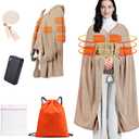 Wearable Heated Blanket Shawl 71"  43", Includes 1 20000mAh 22.2W Power Bank, 11 Heating Zones, 3 Heat Levels & 16H Timer,