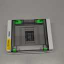 Mollom 5 Way HA Series Power Distribution Box with Bus Bars and Din Rail for Miniature Circuit Breaker MCB,Waterproof IP66,Solar Power Distribution Panel for Indoor and Outdoor Use