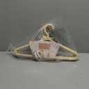 Concepts Premium Heavy Duty Pearl Hangers with Ribbon Trim for Wedding and Engagement Gowns - Slim Design Also Can Be Used for Suits and Shirts (Champagne 4 Pack)