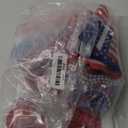 MOVINPE 120 Pcs Patriotic Party Favors, 4th of July Accessories Headbands, Shutter Shades Glasses, Beaded Necklaces, Hand Held USA Flags, Musical Blow Outs, Temporary Tattoos Parades Giveaways