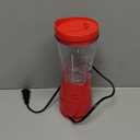 Mueller Smoothie Blender for Smoothies - Personal Blender for Shakes, Frozen Drinks, Baby Food & More, 15oz Travel Cup and Lid, Durable Stainless Steel Blades for Powerful Blending Performance, Red