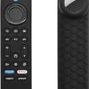 TV 4-Series Cover with Tag Holder for Toshiba/Insignia TV Omni Series, Compatible with NS-RCFNA-21 CT-RC1US-21 CT95018 Voice Remote Contorl,with Hole for Tile Sticker,Black