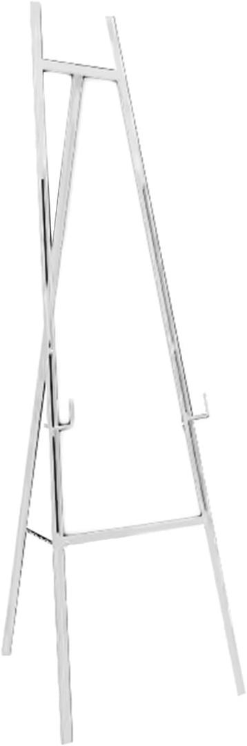 Easel Display Stand,Wedding Welcome Sign Adjustable Stand,Poster Display Tripod with Chain,for Shopping Malls Hotels(White)