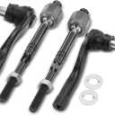 A-Premium Set of 4, Front Inner & Outer Tie Rod End Kit, Compatible with Cadillac XT4 2019-2020
