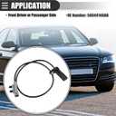 Motoforti 56044146AB ABS Sensor for Jeep Grand Cherokee 05-10 Black Plastic | Wheel Speed Sensor, for Jeep Grand Cherokee 2005-2010, Left Right Rear