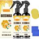 2PCS Beeswax Spray,Natural Furniture Polish,Beeswax Spray Cleaner, Wood Polishing for Furniture,Living Rooms,Kitchens,Tables, Cabinets