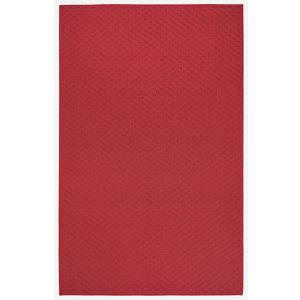 Garland Rug Town Square Chili Pepper Red 9' x 12' Non Slip Area Rug for Living Rooms & Hallways, Stylish & Durable for High-Traffic Areas