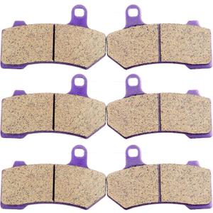 ECCPP Brake Pads for FLHTCU Ultra Classic Electra Glide 2008-2022, FLHR Road King FLHX Street Glide 2008-2022, Front and Rear Braking Pads Kits Set