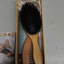 Belula 100% Boar Bristle Hair Brush Set (Medium). Soft Natural Bristles for Thin and Fine Hair. Restore Shine And Texture. Wooden Comb, Travel Bag and Spa Headband Included!