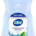 Dial Antibacterial Defense Foaming Hand Soap + Aloe, Spring Water Scent, 52 Fl Oz Hand Soap Refill, Dermatologist-Tested, Gentle on Skin