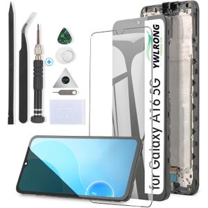 YWLRONG for Samsung Galaxy A16 5G Screen Replacement for Samsung A16 5G SM-A166U SM-A166B SM-A166P SM-A166E Display Touch Screen Digitizer Assembly Replacement with Toolswith Frame