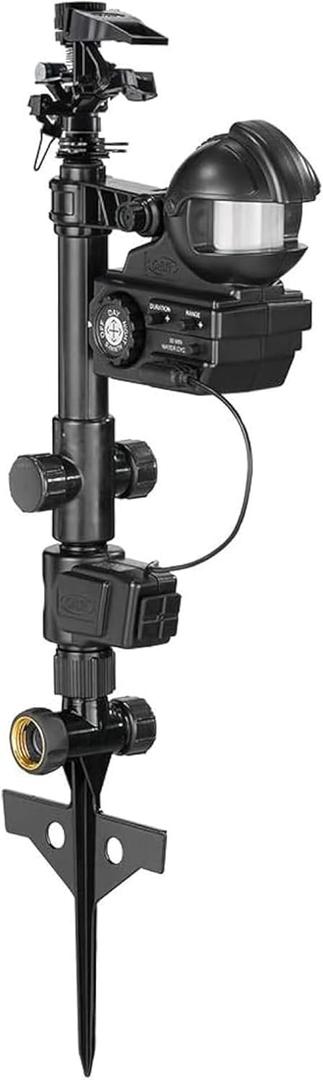 Orbit Yard Enforcer Motion-Activated Sprinkler - Outdoor Animal Repeller & Lawn Protector - Motion Sensor - Multi-Angle Detection - Weatherproof Dual-Purpose Sprinkler - 62100