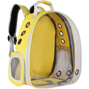 SmartPaw CO Backpack Pet Carriers,Large Space Bubble Pet Backpack for Small Medium Dogs and Cats, Traveler Bubble Backpack Pet Carriers for Cats and Dogs for Hiking, Travel, Airline Approved (Yellow)