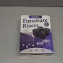 Bed Risers Furniture Risers Heavy-Duty Rectangular Adjustable Block Lift to 3 inches and 4.3 inches Desk, Sofa, Chair Legs, Refrigerator, Washing Machine Support up to 4000 pounds (Square-black-4 Pack)