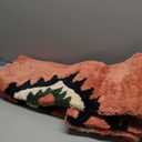 DEXDE Bathroom Rugs Runner 20x72, Boho Long Bath Mat Runner for Bathroom Bedroom Hallway Kitchen Shower Luxury Soft Absorbent Large Bohemian Carpet Runner Farmhouse Western Decor, Coral Red (1'8" x 6' (Rectangular))