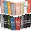 Pickmesh 15 Pcs Employee Appreciation Gifts Bulk Cna Week 16 oz Plastic Tumblers with Lids Graduation Teacher Appreciation Gifts Reusable Coffee Cups for Staff Volunteer Coworker Team (Varicolored)
