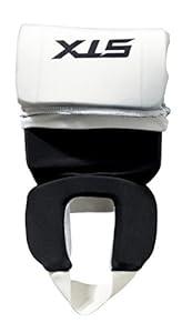STX Field Hockey Reversible Shin Shield, Black/ White, Youth