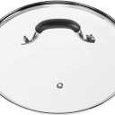 WishDirect 10.25 Inch Tempered Glass Lid Compatible with 1010.25 Inch Lodge Cast Iron Skillet and 5 Quart Dutch Ovens