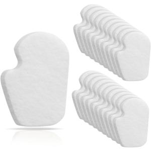 Cutecrop 20 Pcs Sesamoiditis Pads, 1/4" Thick Dancers Pads for Ball of Feet Pain Thick Adhesive Skived Felt Callus Sesamoiditis Relief Forefoot Cushion Pad Ball of Feet Pain(White,Left)