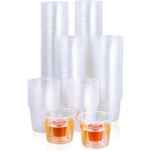 JOLLY CHEF 200 Disposable Bomber Cups Jager Bomb Shot Glasses plastic, Highly Durable and Reusable Shot Cups,Perfect for Wedding, Thanksgiving, Halloween, Christmas Party (Clear) JOLLY CHEF 200 Disposable Bomber Cups Jager Bomb Shot Glasses plastic, Highly Durable and Reusable Shot Cups,Perfect for Wedding, Thanksgiving, Halloween, Christmas Party (Clear)