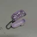 TATOFY for AirPod Pro 3 Case (2025) with Phone Stand Lanyard Lock Cleaning Kit, Compatible with Magsafe, Flowers Hard AirPods Pro 3rd Generation Cover for Women (Purple, AirPods Pro 3)