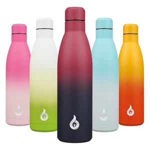 BJPKPK 25oz Insulated Stainless Steel Water Bottles Reusable Metal Travel Sports Water Bottle Keep Cold and Hot,Charming Black Red