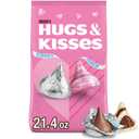 HERSHEY'S HUGS & KISSES Assorted Flavored, 21.4 oz Bag (EXP 08/31/26)