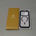 Miracase Magnetic for iPhone 17 Pro Case 6.3" [Compatible with MagSafe] Full-Body Phone Case with Built-in Glass Screen Protector & Camera Control,Drop Proof iPhone 17 Pro Cover, Dark Blue