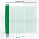 Non Electric Fence Netting 4' x 100', Boundary Chicken Fence with Double Spiked Posts, Portable Temporary Fence with Posts for Chickens, Ducks, Turkeys Suitable in Backyard, Garden