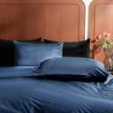 2 Pack Zippered Velvet Standard Pillowcases, Super Soft and Cozy Luxury Fuzzy Flannel Pillow Cases with Zipper, 20x26 Inches, Navy Blue