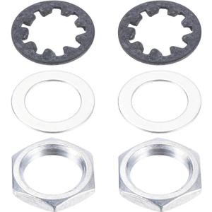 PATIKIL Metric Guitar Nuts, Washers, Lock Washers for Guitar Input Output Jack Socket Set of 2