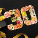 Cardboard Number for Charcuterie 30 Set Fillable Tray 10.2'' Gold Charcuterie Paper Box for 30th Birthday Anniversary Party Decorations Chocolate Candy Cupcake Container