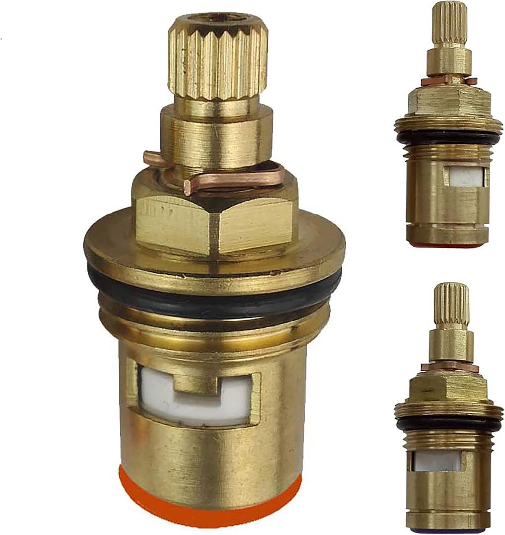 1PCS Replacement Brass Ceramic Stem Disc Cartridge Faucet Valve for Bathroom Kitchen Tap,A