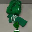 Adult Women St. Patricks Day Green Tutu Skirt with Scock Set Teens Shamrock Dress-Up Irish Party Clover Tutu Costumes (Green, L)