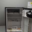 EUHOMY 3.2 Cu.Ft Mini Fridge with Freezer, Single Door Compact Refrigerator, Adjustable Thermostat, Mini Refrigerator Energy Saving, Mini fridge for Bedroom, Dorm, Office, Black