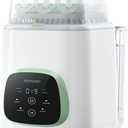 Momcozy KleanPal Pro All-in-One Bottle Washer, Sterilizer & Dryer - White | 9 Cleaning Modes Baby Bottle Washer for Bottles, Pump Parts & Baby Essentials, Time-Saving & Hands-Free, 26 Spray Jets