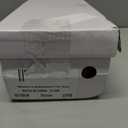 BABUDOG Womens Flats,Black and White Dress Flats with Flower Eyelets,Breathable Ballet Flats (10, Brown)